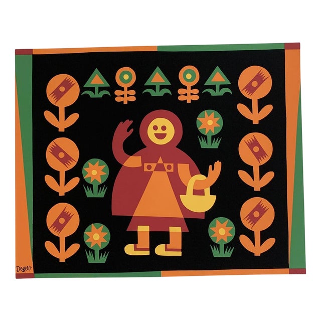 Fortunato Depero, Post-Modern Figurative Composition, Multi-Colored Print on Paper, 1974 For Sale