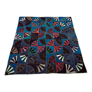 Antique Americana Quilt with Fan Motifs