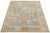 Blue 14x17 Hand-Knotted Modern Oushak Rug Premium Hand-Spun Wool Blue/Earth Tones For Sale - Image 8 of 10