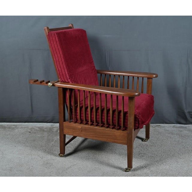 Morris Armchair in Mahogany, 1890s For Sale - Image 5 of 18