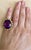 50 Carat Amethyst Cocktail Ring in Solid 18 Karat Yellow Gold 29 Grams For Sale - Image 13 of 18