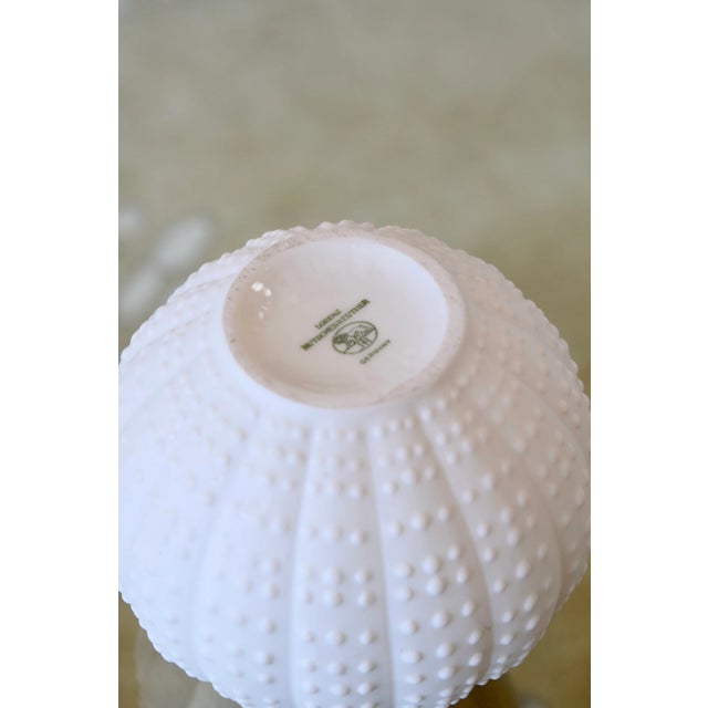Hutschenreuther China Mid 20th Century Hutschenreuther Modernist Textured Vessel For Sale - Image 4 of 6
