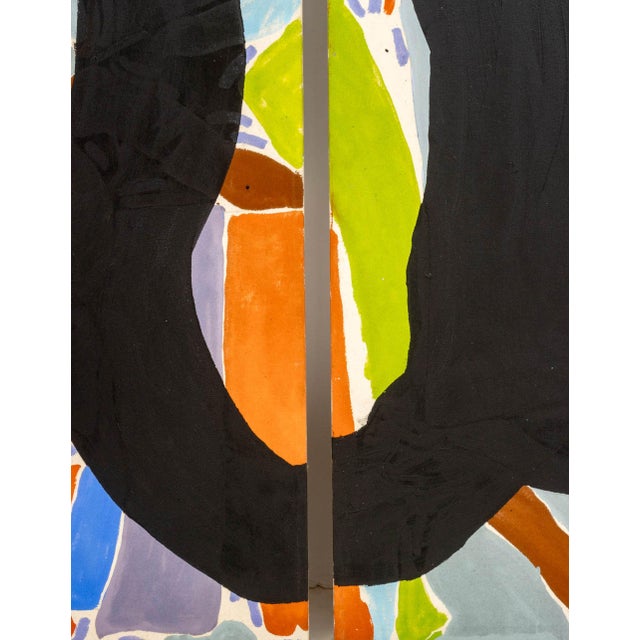 1970s Jack Roth Untitled Diptych Acrylic on Canvas, 2 For Sale - Image 5 of 15