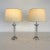 Mid-Century Modern Vintage Clear Glass Column Table Lamps – A Pair For Sale - Image 3 of 8