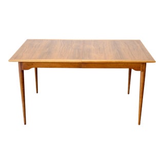 1950s Attributed to Lane “Copenhagen” Walnut & Ash Dining Table For Sale