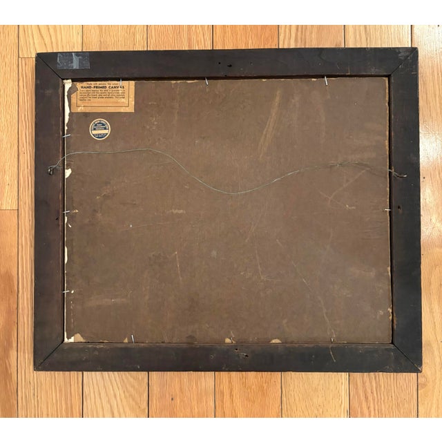 Lovely Landscape Painting Oil on Canvas Panel For Sale In New York - Image 6 of 6