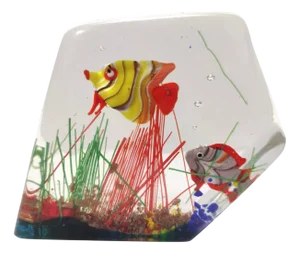 Murano Glass Aquarium Paperweight by Gino Cenedese, 1970s