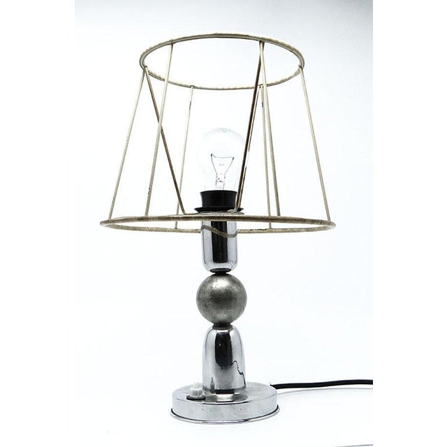 Art Deco Industrial Table Lamp, Belgium, 1970s For Sale - Image 4 of 4