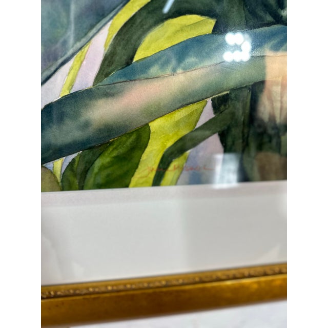 Bird of Paradise Watercolor, Framed For Sale - Image 4 of 4