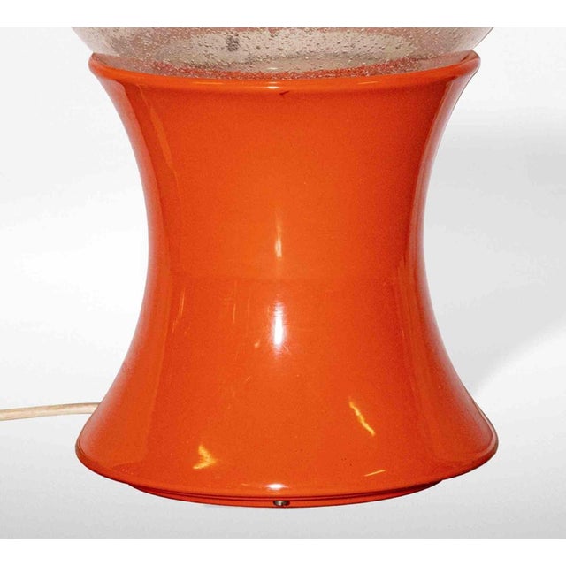 Orange Table Lamp by Carlo Nason, Murano Glass and Metal, Italy, 1960s For Sale - Image 4 of 5