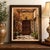 Late 20th Century Late 20th Century Signed Original Impasto Oil Painting of Mediterranean Courtyard, Clark Art Framed For Sale - Image 5 of 5