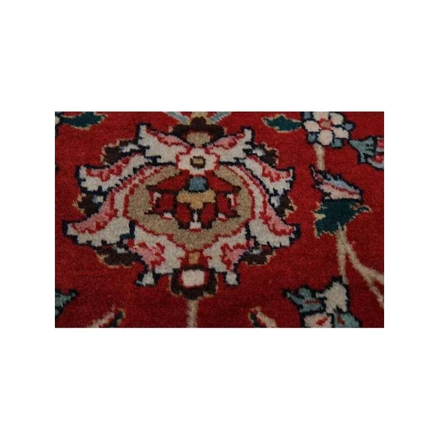 Textile 1960s Old Persian Tabriz Area Rug 11 X 14 For Sale - Image 7 of 12