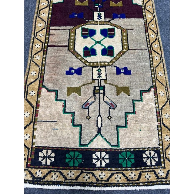 Contemporary Turkish Yastik Rug 1'9" x 3'3" For Sale - Image 3 of 5
