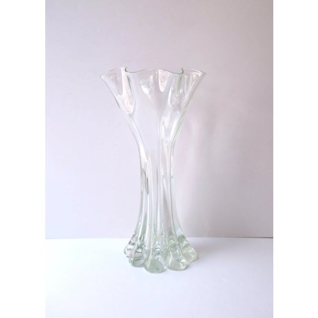 Organic Modern Art Glass Vase For Sale - Image 9 of 10
