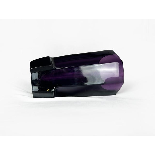 Glass Vintage Art Deco Moser Glass Vase by Josef Hoffmann, 1920s For Sale - Image 7 of 17