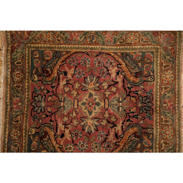 1930s Vintage Farahan Sarouk Square Rug Mat - 1'6" x 1'7" For Sale - Image 5 of 8