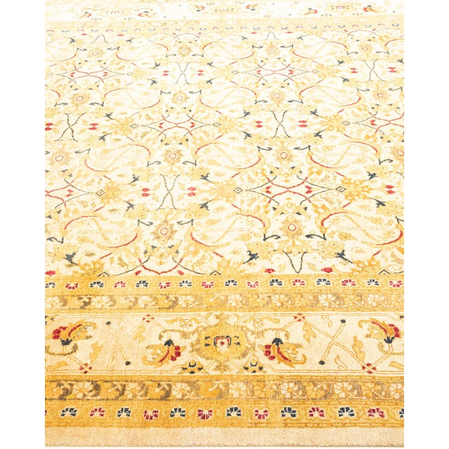 Solo Rugs Mogul, One-of-a-Kind Hand-Knotted Area Rug - Ivory, 6' 0" x 9' 2" For Sale - Image 4 of 8
