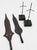 Early 20th Century Pair of African Hand-Forged Iron Spearheads on Custom Stands For Sale - Image 9 of 12