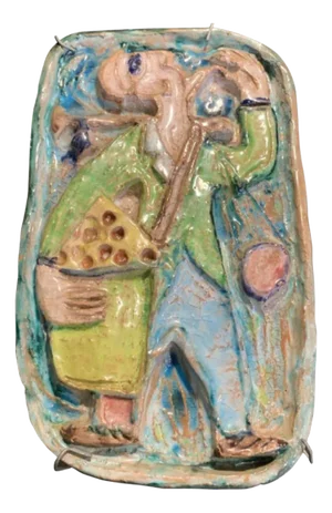 Early Abstract Fauvist Pottery by Giovanni de Simone, Sicily, Italy, 1960s