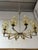 Vintage Chandelier in Brass and Etched Glass, 1950s For Sale - Image 3 of 6