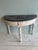 Painted Italian Demi/Lune Console Table With Natural Wood Top For Sale - Image 6 of 8