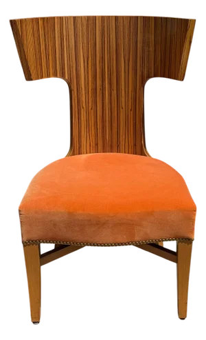 Art Deco Style Macassar Wood Klismos Chair - 1 of 2 Available