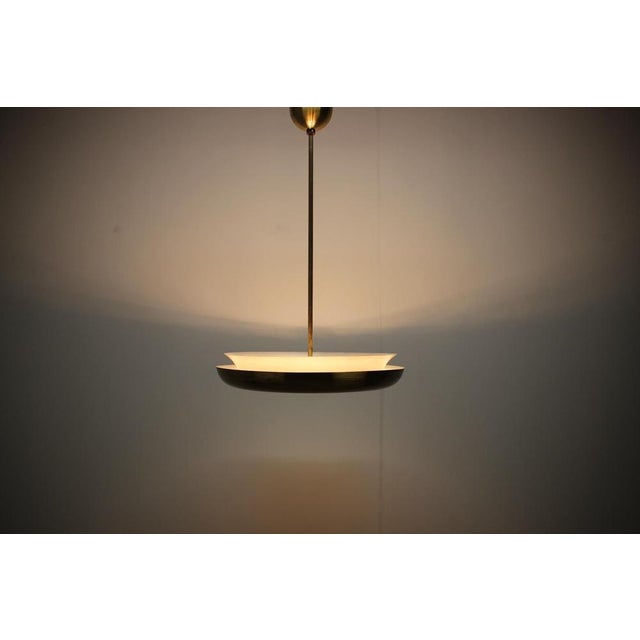 Art Deco UFO Pendant Light by Josef Hůrka for Napako, 1930s For Sale - Image 16 of 18