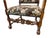 French Walnut Continental Arm Chairs in Vintage Floral Fabric, Pair For Sale - Image 10 of 11