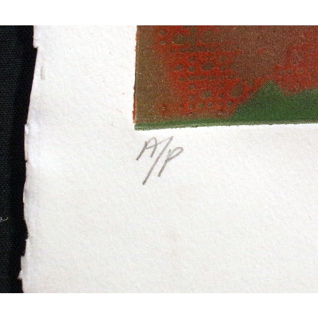 Untitled Etching by Ted Thomas Hand signed and numbered by the artist Untitled Unframed Limited Edition Etching Hand...