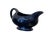 Mid-Century Modern Vintage Cobalt Blue Fiestaware Gravy Boat – Homer Laughlin Fiesta Open Sauce Boat, Art Deco Concentric Ring Design For Sale - Image 3 of 9