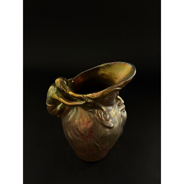 Ceramic Late 19th Century Ceramic Jug with Metallic Luster Glaze from Delphin Massier For Sale - Image 7 of 13