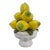 Vintage Majolica Lemon Topiary on Pedestal Bowl From Portugal For Sale