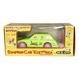 Italian the Simpsons Electric Car Model from RE.EL Toys, 1990s For Sale