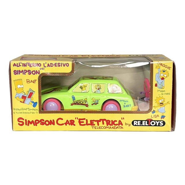 Italian the Simpsons Electric Car Model from RE.EL Toys, 1990s For Sale