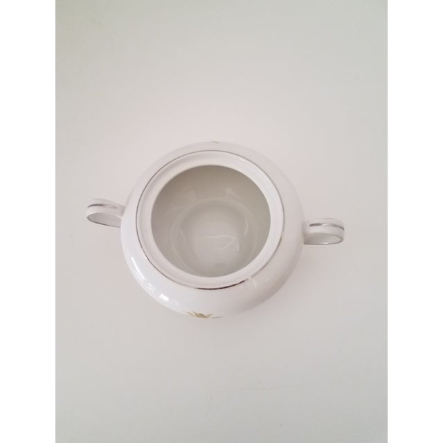 1970s Japanese Harmony House China Federal Gold Platinum Trim Sunny Glade Pattern Coffee Set - 11 Pieces For Sale - Image 5 of 7