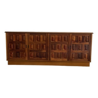 1960s Brutalist Spanish Sideboard For Sale