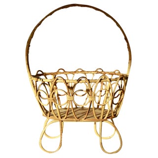 Mid-Century Bamboo Adele Plant Holder, Italy, 1960s For Sale
