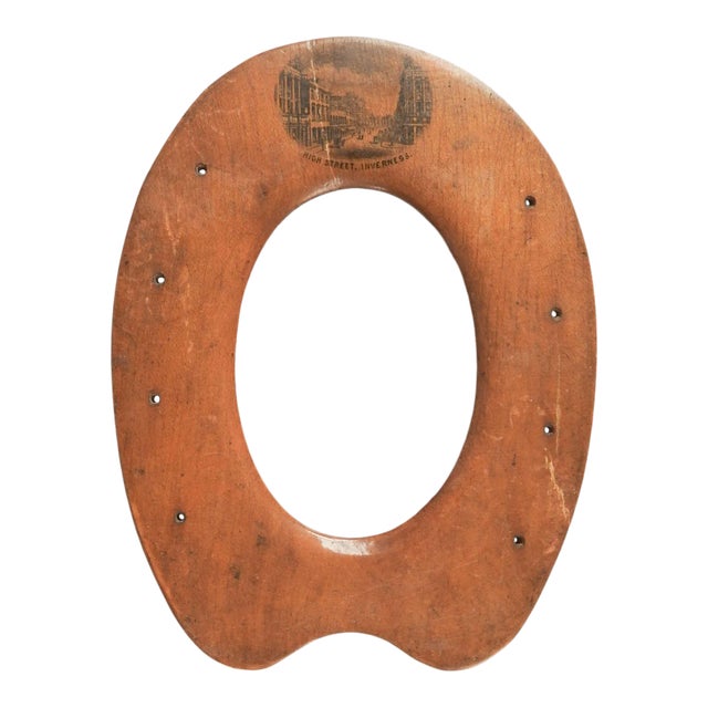 Antique Mauchline Treenware Horseshoe Picture Frame For Sale