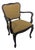 Louis Mustard Colored Armchair in Walnut For Sale