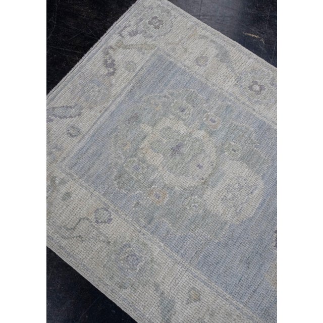 Turkish Oushak Rug 2'8" x 6'6" For Sale In Houston - Image 6 of 8