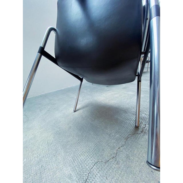 Vintage 8400 Chairs in Leather by Jorgen Kastholm for Kusch & Co., Germany, 1980s, Set of 4 For Sale - Image 17 of 18