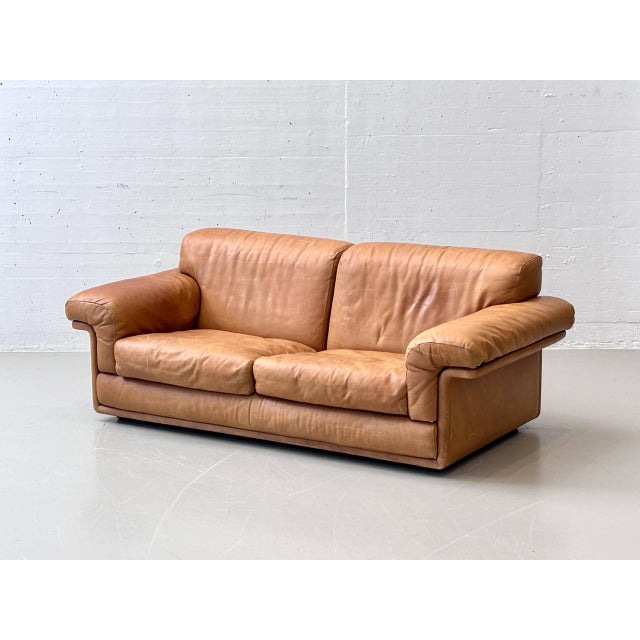 DS-44 Two-Seater Leather Sofa from de Sede, Switzerland, 1970s For Sale - Image 3 of 16