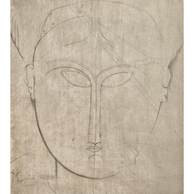 A. Modigliani, Testa di Cariatide / Caryatid Head, Lithograph For Sale - Image 3 of 7