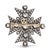 Mid 19th Century Georgian Gia 16 Carat Old Mine Cut Diamond Maltese Cross Gold on Silver Brooch For Sale In Los Angeles - Image 6 of 8