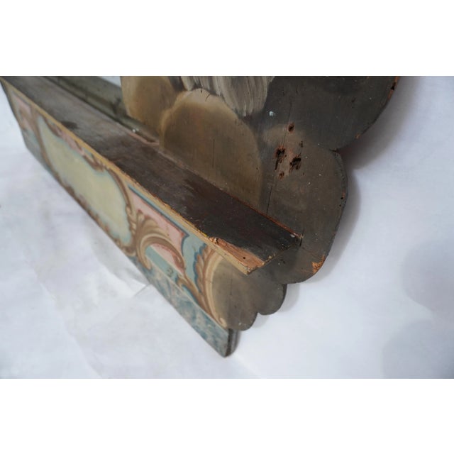 19th C Hand Painted Mirror With Angels by Mla For Sale - Image 11 of 18