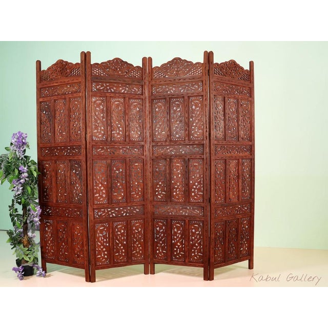 Vintage Double-Sided Room Divider in Teak, 2000s For Sale - Image 6 of 16