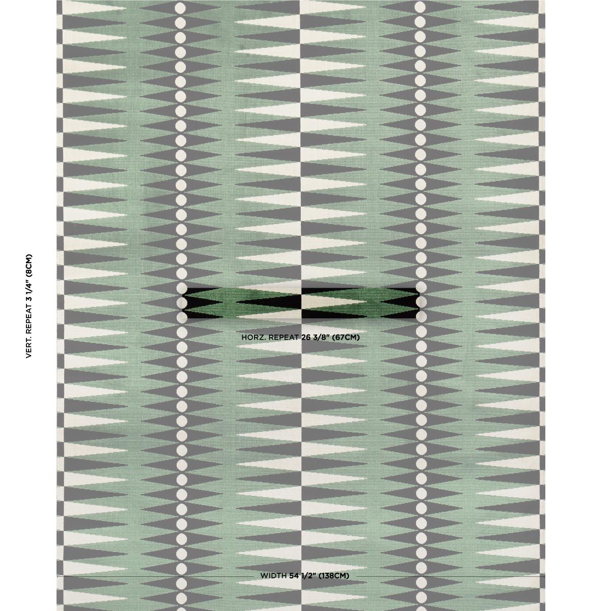 SAMPLE - Schumacher x Mary Mcdonald Backgammon Cut Velvet Fabric