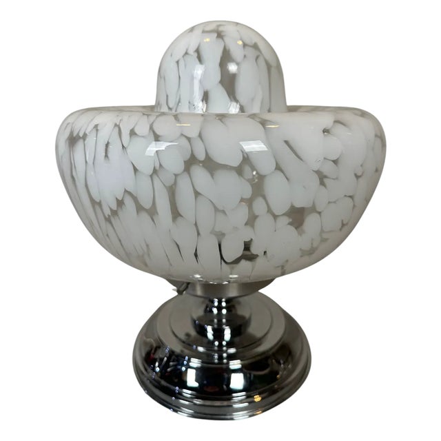 Murano Glass Table Lamp attributed to Mazzega, 1970s For Sale