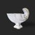 White Vintage Italian Ceramic Nautilus Shell Planter For Sale - Image 8 of 15