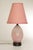 Hollywood Regency Pink Glass Table Lamp For Sale - Image 10 of 12